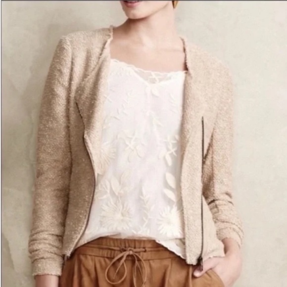 Anthropologie Jackets & Blazers - Cartonnier Gold-Cream Jacket!